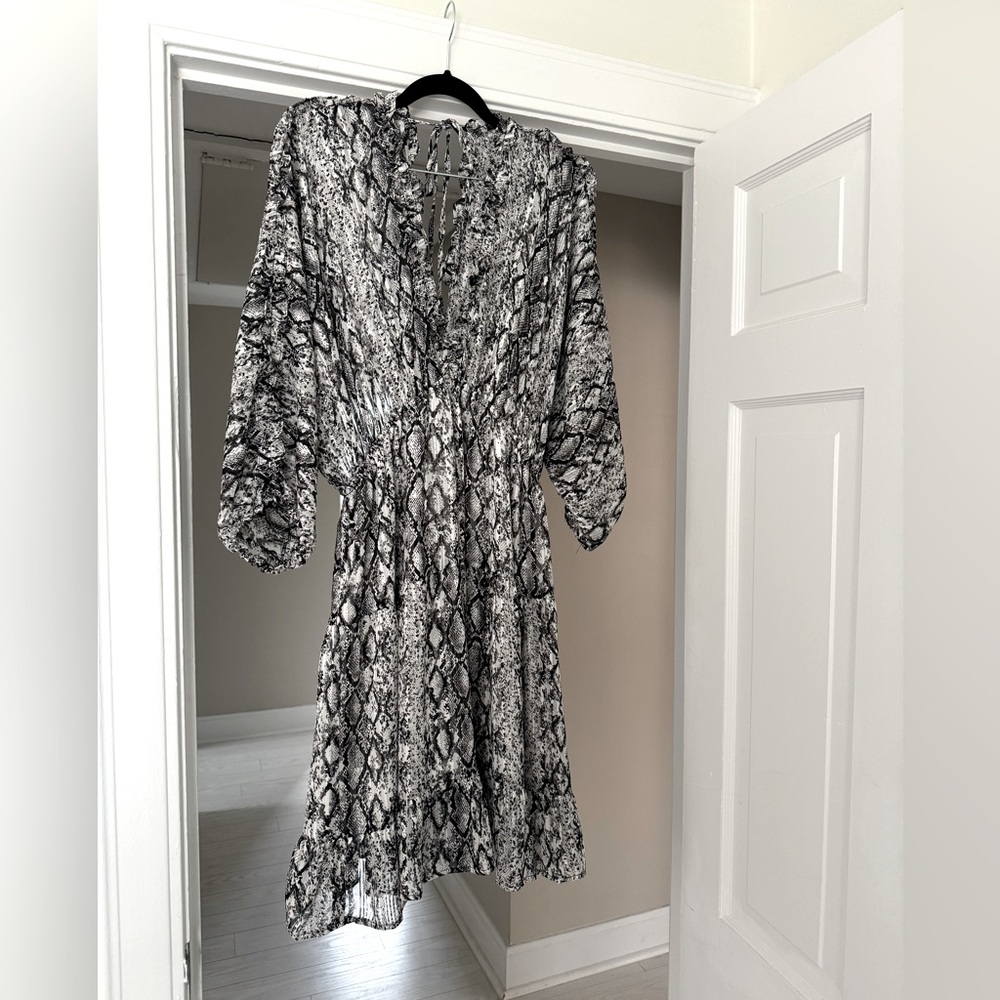 Snake Print Dress